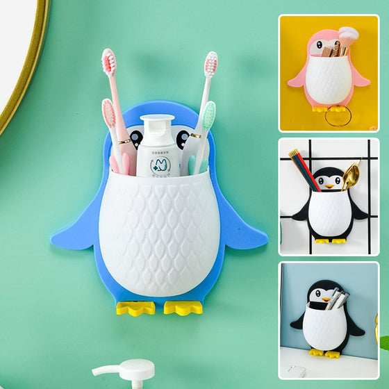 Penguin Shape Wall Mount Phone Holder