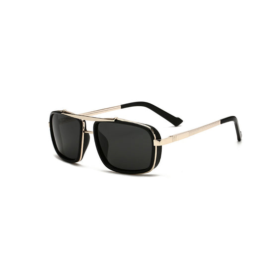 Herren Retro Steampunk Polarisierte Sonnenbrille