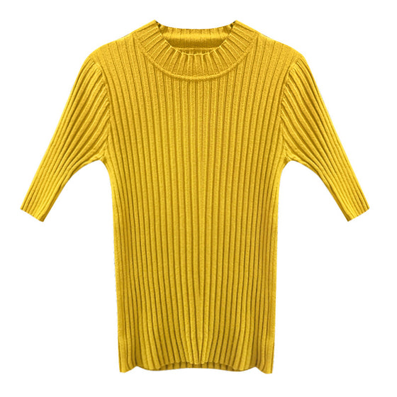 Women's knitted bottoming shirt