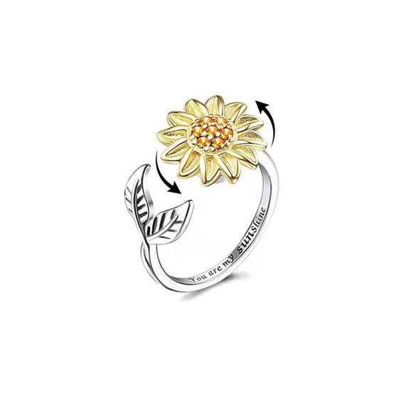 Rotierender Sonnenblume-Ring