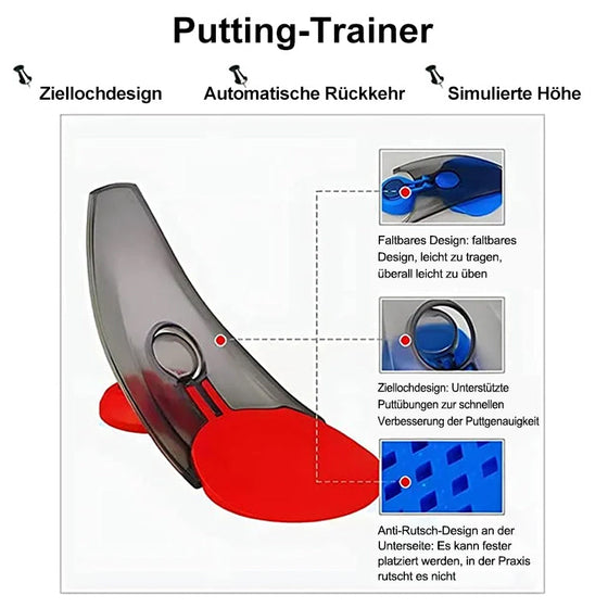 Golf-Putting-Trainer (Automatischer Rückprall)