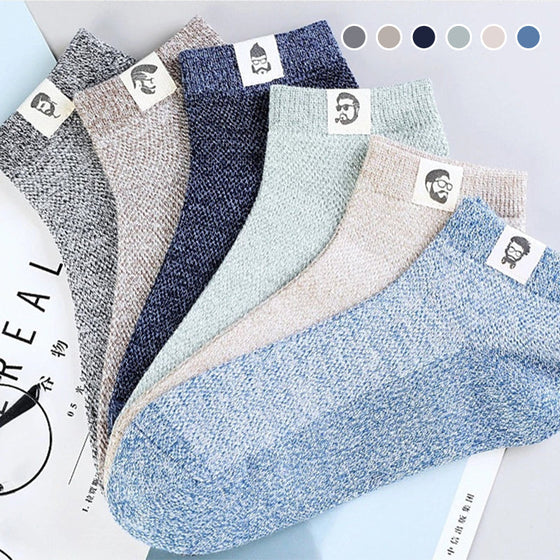 Atmungsaktive Antibakterielle Deo-Socken für Herren 5 Paar