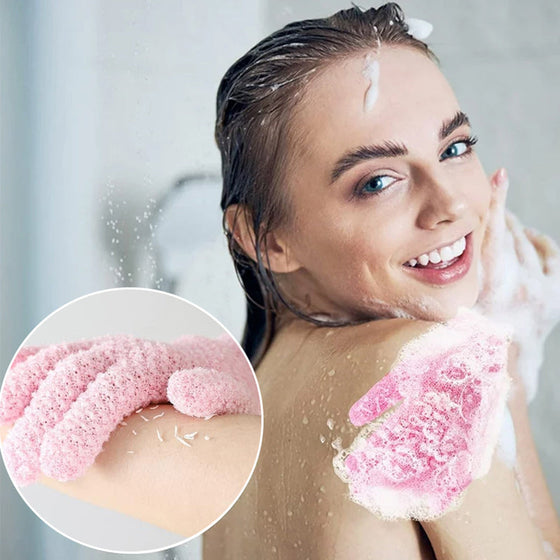 Tief reinigende Peeling-Badehandschuhe