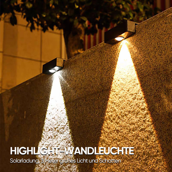 Superhelle Solar-Wandleuchte