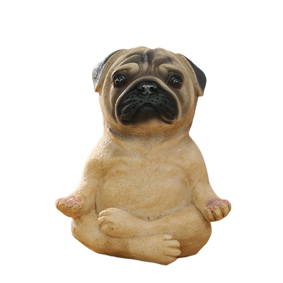Bulldogge-Yoga-Statue